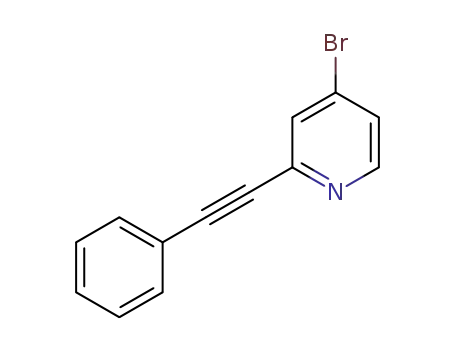 Molecular Structure of 1629220-94-5 (4-bromo-2-(phenylethynyl)pyridine)