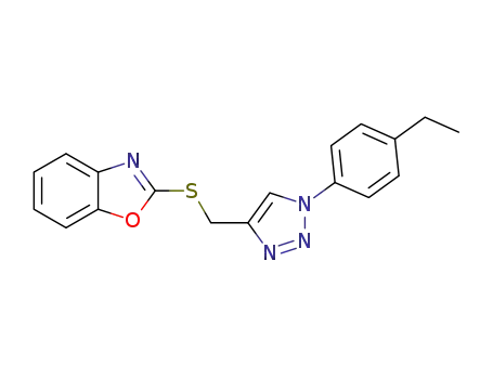 2-[1-(4-ethylphenyl)-1H-[1,2,3]triazol-4-ylmethylsulfanyl]benzoxazole