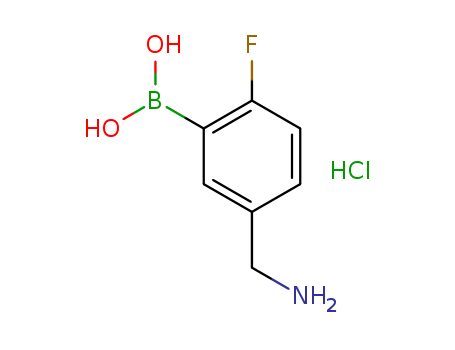 5-(Aminomethyl)-2-fluorophenylboronic acid,HCl 1072946-46-3