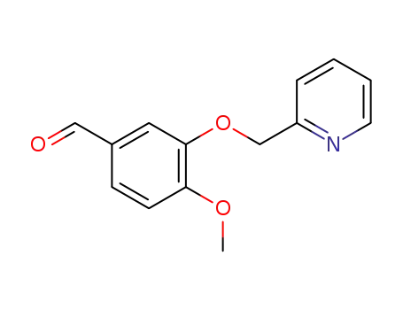 Molecular Structure of 923133-01-1 (4-methoxy-3-(pyridin-2-ylmethoxy)benzaldehyde)