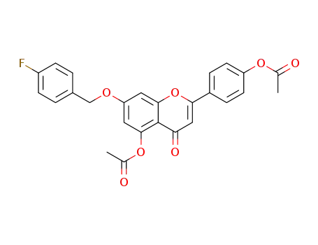 4-(5-acetoxy-7-((4-fluorobenzyl)oxy)-4-oxo-4H-chromen-2-yl)phenyl acetate