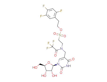 N-[(1-β-D-ribofuranosyl-1H-pyrimidin-5-yl)methyl]-N-trifluoroacetyltaurine 2-(2,4,5-trifluorophenyl)ethyl ester