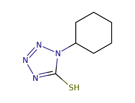 Molecular Structure of 49847-44-1 (1-CYCLOHEXYL-1H-TETRAZOLE-5-THIOL)