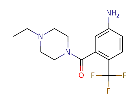 (5-amino-2-trifluoromethyl-phenyl)-(4-ethyl-piperazin-1-yl)-methanone