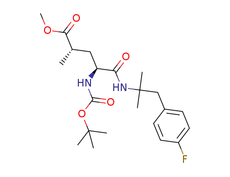 (2S,4S)-4-tert-butoxycarbonylamino-4-[2-(4-fluorophenyl)-1,1-dimethylethylcarbamoyl]-2-methylbutyric acid methyl ester