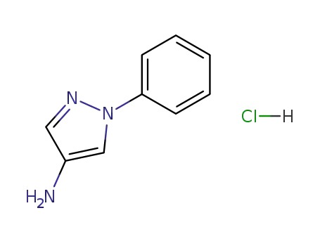 Molecular Structure of 127107-31-7 (1-phenyl-1H-pyrazol-4-amine hydrochloride)