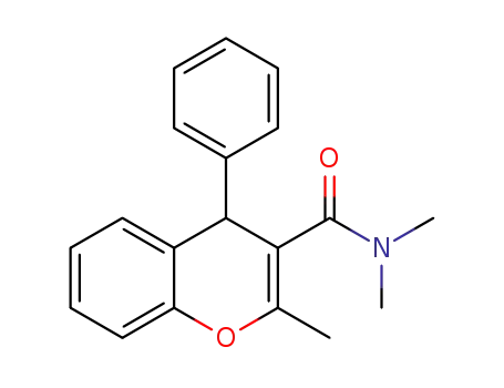 Molecular Structure of 1632130-98-3 (N,N-dimethyl-2-methyl-4-phenyl-4H-chromene-3-amide)