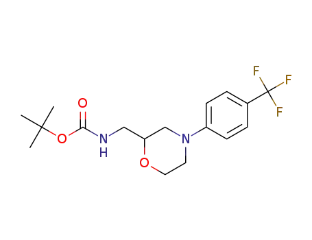 [4-(4-trifluoromethylphenyl)morpholin-2-ylmethyl]carbamic acid tert-butyl ester