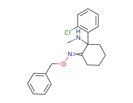 2-(2-chloro-phenyl)-2-methylamino-cyclohexanone O-benzyl-oxime