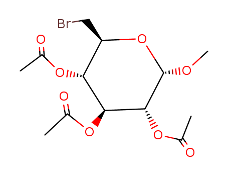 α-D-Glucopyranoside, methyl6-bromo-6-deoxy-, 2,3,4-triacetate
