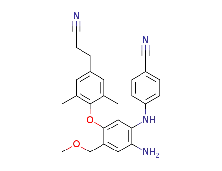 5-[4''-(2-cyanoethyl)-2'',6''-dimethylphenoxy]-N<sup>1</sup>-(4'-cyanophenyl)-4-(methoxymethyl)benzene-1,2-diamine