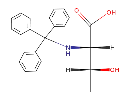 Molecular Structure of 80514-76-7 (L-Threonine, N-(triphenylmethyl)-)