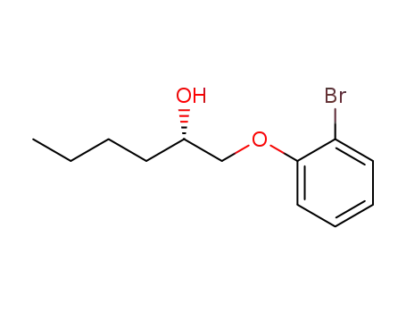 Molecular Structure of 233770-25-7 ((2S)-1-(2-bromophenoxy)hexan-2-ol)
