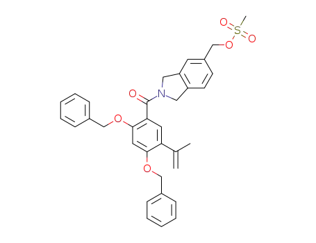 [2,4-bis(benzyloxy)-5-isopropenylphenyl]-[5-(methanesulfonyloxymethyl)-1,3-dihydroisoindol-2-yl]methanone
