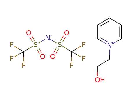 Molecular Structure of 752260-02-9 (1-(2-hydroxyethyl)pyridinium bis(trifluoromethanesulfonyl)azanide)