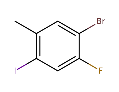 Molecular Structure of 861928-20-3 (5-Bromo-4-fluoro-2-iodotoluene)