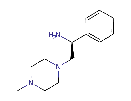 Molecular Structure of 807326-48-3 (1-Piperazineethanamine,4-methyl-alpha-phenyl-,(alphaS)-(9CI))