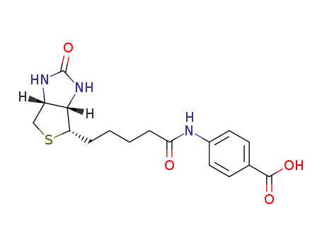 Molecular Structure of 3672-04-6 (N-biotinyl-4-aminobenzoic acid)