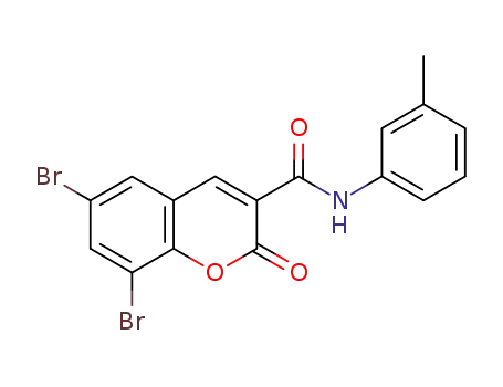 6,8-dibromo-2-oxo-N-m-tolyl-2H-chromene-3-carboxamide