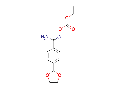 4-(1,3-dioxolan-2-yl)-N'-((ethoxycarbonyl)oxy)benzimidamide