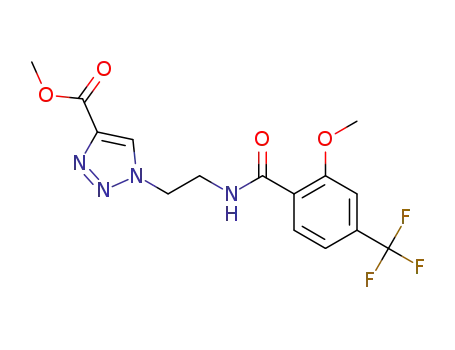 1-[2-(2-methoxy-4-trifluoromethylbenzoylamino)ethyl]-1H-[1,2,3]triazole-4-carboxylic acid methyl ester