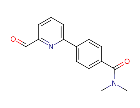 Molecular Structure of 1610373-10-8 (4-(6-formylpyridin-2-yl)-N,N-dimethylbenzamide)