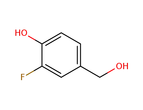 Molecular Structure of 96740-93-1 (3-fluoro-4-hydroxybenzyl alcohol)