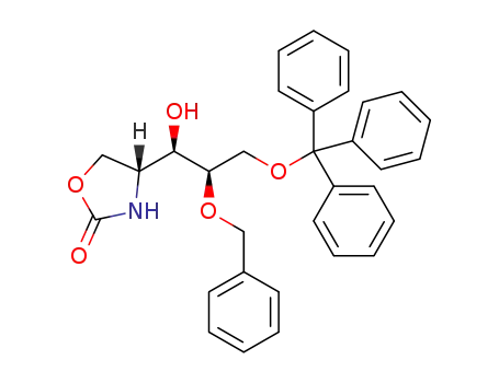 (4R)-4-[(1'R,2'R)-2'-(benzyloxy)-1'-hydroxy-3'-(trityloxy)propyl]oxazolidin-2-one