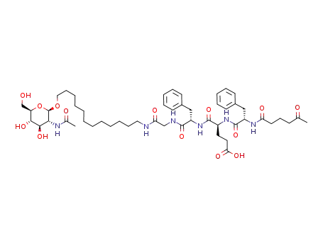 12-[N-(5-oxohexanoyl)-l-phenylalanyl-l-glutamyl-l-phenylalanyl-glycinyl]-aminododecyl 2-acetamido-2-deoxy-β-d-glucopyranoside
