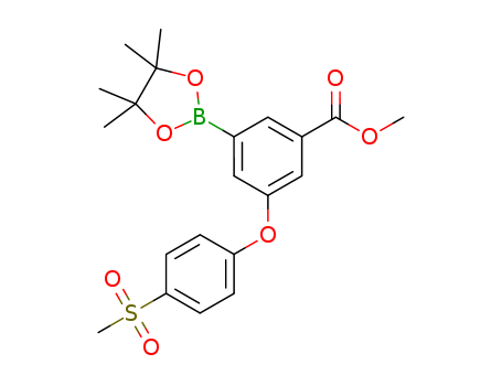 3-[4-(methylsulfonyl)phenoxy]-5-(4,4,5,5-tetramethyl-1,3,2-dioxaborolan-2-yl)phenol