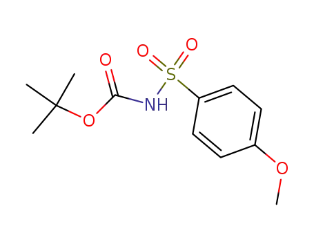 Molecular Structure of 55125-01-4 ((4-Methoxyphenyl)sulfonylcarbamic acid 1,1-dimethylethyl ester)