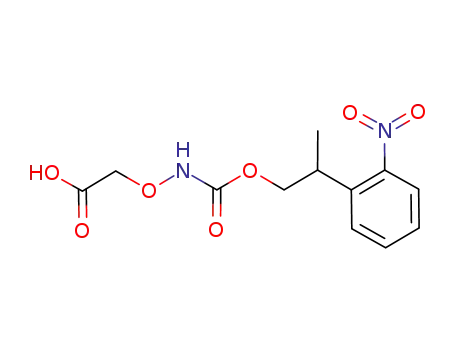 Acetic acid, [[[[2-(2-nitrophenyl)propoxy]carbonyl]amino]oxy]-