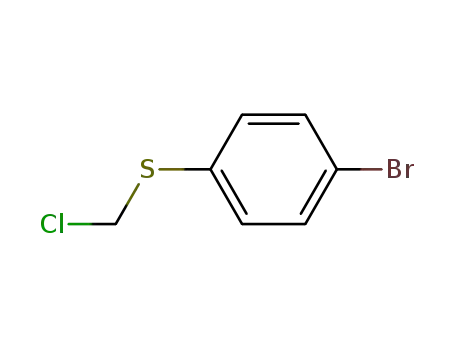 Molecular Structure of 27691-35-6 (p-Bromophenyl(chloromethyl) sulfide)
