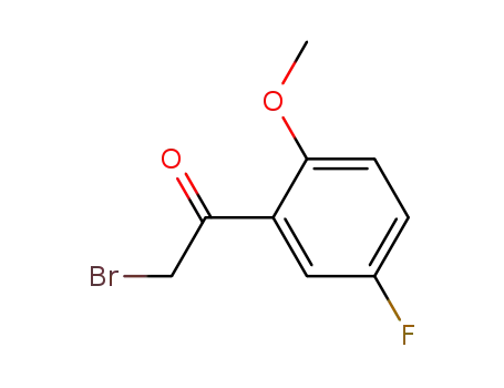 Molecular Structure of 343-04-4 (2-BROMO-1-(5-FLUORO-2-METHOXYPHENYL)ETHANONE)