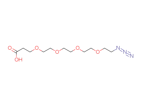 Molecular Structure of 1257063-35-6 (15-Azido-4,7,10,13-tetraoxapentadecanoic acid)