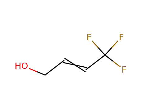 Molecular Structure of 83706-98-3 (4,4,4-Trifluorobut-2-enol (cis))