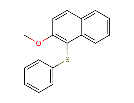 Molecular Structure of 108979-03-9 ((2-methoxynaphthalen-1-yl)(phenyl)sulfane)