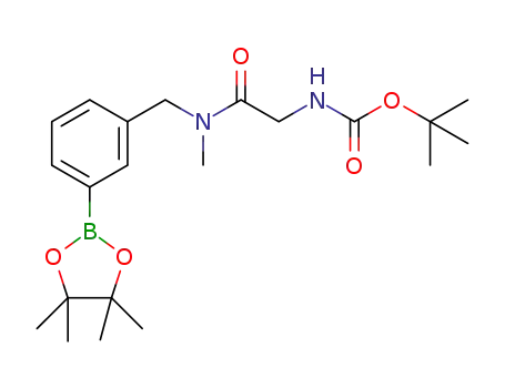 tert-butyl (2-{methyl[3-(4,4,5,5-tetramethyl-1,3,2-dioxaborolan-2-yl)benzyl]amino}-2-oxoethyl)carbamate