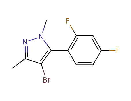 4-bromo-5-(2,4-difluorophenyl)-1,3-dimethyl-1H-pyrazol