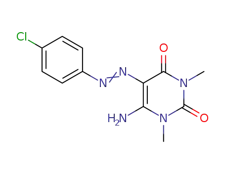 (6Z)-5-[(4-chlorophenyl)hydrazono]-6-imino-1,3-dimethyldihydropyrimidine-2,4(1H,3H)-dione