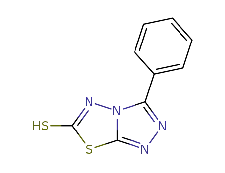 Molecular Structure of 13228-87-0 (1,2,4-Triazolo[3,4-b][1,3,4]thiadiazole-6(5H)-thione, 3-phenyl-)