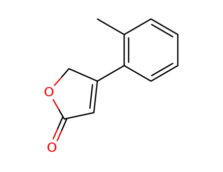 Molecular Structure of 143392-24-9 (2(5H)-Furanone, 4-(2-methylphenyl)-)