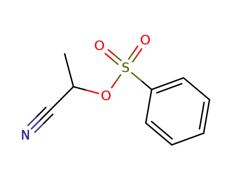 Molecular Structure of 10531-15-4 (1-cyanoethyl benzenesulfonate)