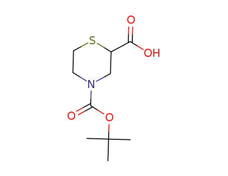 Molecular Structure of 134676-67-8 (THIOMORPHOLINE-2,4-DICARBOXYLIC ACID 4-TERT-BUTYL ESTER)