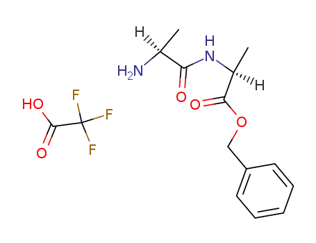 Molecular Structure of 82748-55-8 (L-alanyl-L-alanine benzyl ester trifluoroacetate)