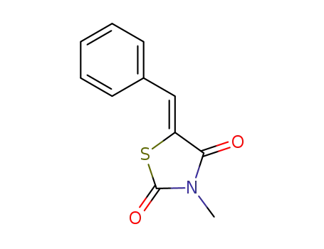 2,4-Thiazolidinedione, 3-methyl-5-(phenylmethylene)-