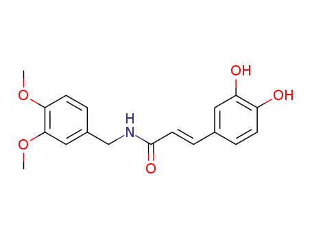 (E)-3-(3,4-dihydroxyphenyl)-N-[(3,4-dimethoxyphenyl)methyl]prop-2-enamide