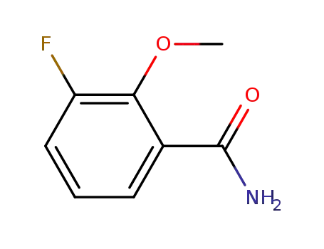 Molecular Structure of 874830-59-8 (3-fluoro-2-methoxy-benzamide)