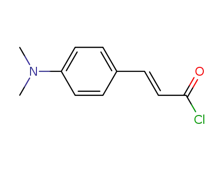 Molecular Structure of 39145-43-2 (2-Propenoyl chloride, 3-[4-(dimethylamino)phenyl]-)