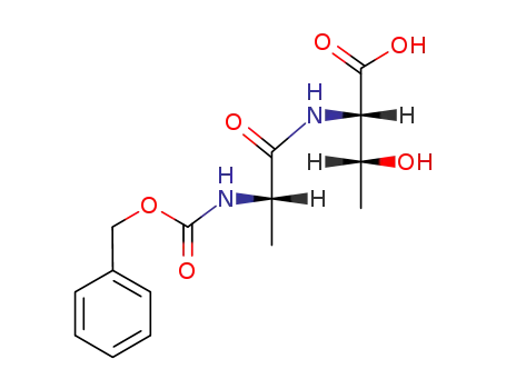 Molecular Structure of 78609-60-6 (N-[(benzyloxy)carbonyl]alanylthreonine)